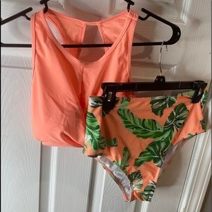 M cupshe 2 piece swim w/ sticker (neverworn)